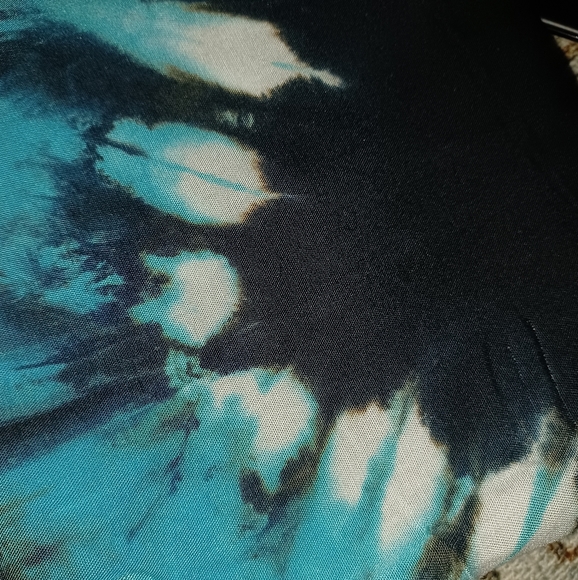 Lildy Beach Sarong Multi Color Warm Tie Dye Fringe - Picture 4 of 5